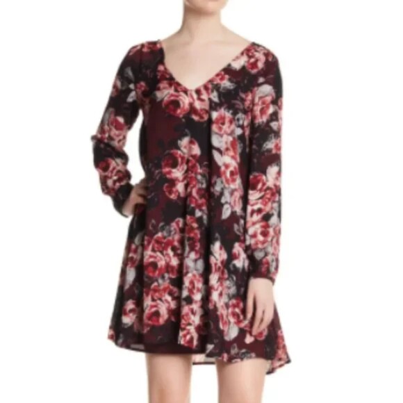 Cupcakes & Cashmere Dress Womens S Jimmy Sheath Floral Baby Doll boho whimsical - Picture 1 of 8
